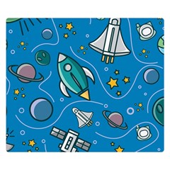About Space Seamless Pattern Two Sides Premium Plush Fleece Blanket (small) by Hannah976