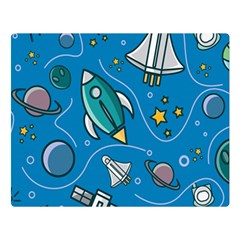 About Space Seamless Pattern Two Sides Premium Plush Fleece Blanket (large) by Hannah976