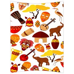 Africa Jungle Ethnic Tribe Travel Seamless Pattern Vector Illustration Back Support Cushion by Hannah976