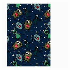 Monster Alien Pattern Seamless Background Small Garden Flag (two Sides) by Hannah976