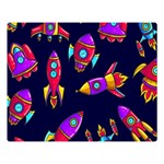 Space Patterns Two Sides Premium Plush Fleece Blanket (Large) 80 x60  Blanket Front