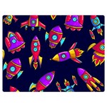 Space Patterns Two Sides Premium Plush Fleece Blanket (Extra Small) 40 x30  Blanket Front