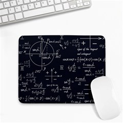Mathematical Seamless Pattern With Geometric Shapes Formulas Small Mousepad by Hannah976