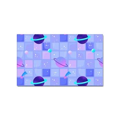 Seamless Pattern Pastel Galaxy Future Sticker (rectangular) by Hannah976