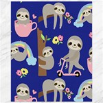 Hand Drawn Cute Sloth Pattern Background Canvas 16  x 20  15.75 x19.29  Canvas - 1