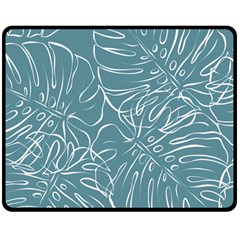 Monsteras Two Sides Fleece Blanket (medium) by ConteMonfrey