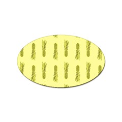Yellow Pineapple Sticker (oval) by ConteMonfrey