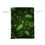 Bacteria Virus Seamless Pattern Inversion Lightweight Drawstring Pouch (S) Back