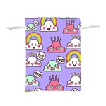 Cloud Seamless Pattern Lightweight Drawstring Pouch (L) Back