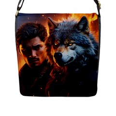 Be Dare For Everything Flap Closure Messenger Bag (l) by Saikumar