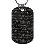 Math Equations Formulas Pattern Dog Tag (Two Sides) Back