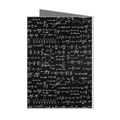 Math Equations Formulas Pattern Mini Greeting Cards (pkg Of 8) by Ravend