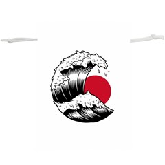 Japanese Sun & Wave Lightweight Drawstring Pouch (xl) by Cendanart