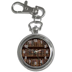 Old Bookshelf Orderly Antique Books Key Chain Watches by Cendanart