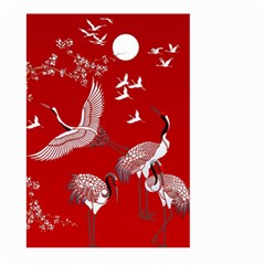 Japanese Crane Bird Art Large Garden Flag (two Sides) by Cendanart