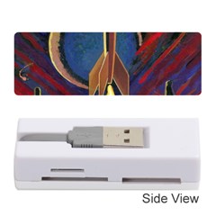 Rocket Painting Memory Card Reader (stick) by Cendanart