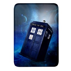 Tardis Doctor Who Space Blue Rectangular Glass Fridge Magnet (4 Pack) by Cendanart