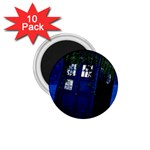 Stuck Tardis Beach Doctor Who Police Box Sci-fi 1.75  Magnets (10 pack)  Front