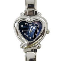 Tardis Doctor Who Planet Heart Italian Charm Watch by Cendanart