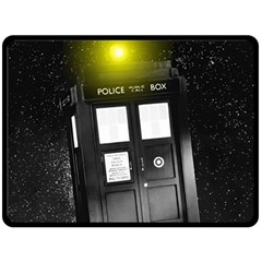 Doctor Who Space Tardis Fleece Blanket (large) by Cendanart