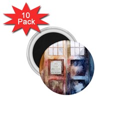 Tardis Doctor Who 1 75  Magnets (10 Pack)  by Cendanart