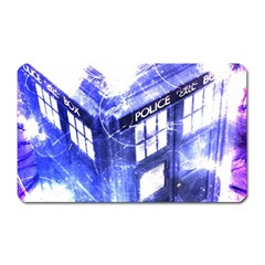 Tardis Doctor Who Blue Travel Machine Magnet (rectangular) by Cendanart