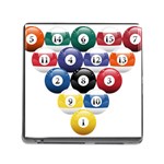 Racked Billiard Pool Balls Memory Card Reader (Square 5 Slot) Front