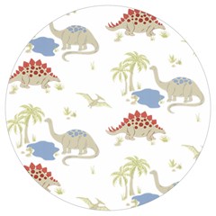 Dinosaur Art Pattern Round Trivet by Ket1n9