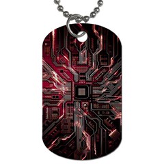Chip Retro Technology Dog Tag (two Sides) by Cendanart
