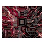 Chip Retro Technology Premium Plush Fleece Blanket (Large) 80 x60  Blanket Front