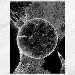 Space Universe Earth Rocket Canvas 36  X 48  by Ket1n9