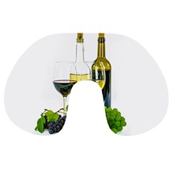 White Wine Red Wine The Bottle Travel Neck Pillow by Ket1n9