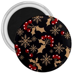 Dinosaur Colorful Funny Christmas Pattern 3  Magnets by Ket1n9