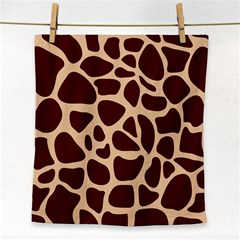 Animal Print Girraf Patterns Face Towel by Ket1n9