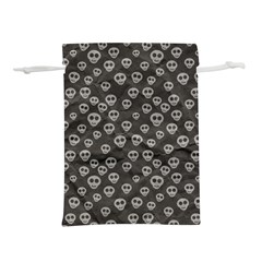 Skull Halloween Background Texture Lightweight Drawstring Pouch (m) by Ket1n9