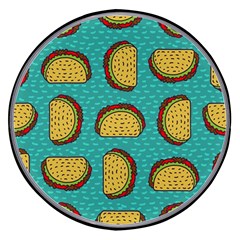 Taco Drawing Background Mexican Fast Food Pattern Wireless Fast Charger(black) by Ket1n9