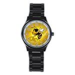 Georgia Institute Of Technology Ga Tech Stainless Steel Round Watch Front