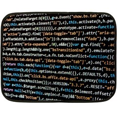 Close Up Code Coding Computer Two Sides Fleece Blanket (mini) by Hannah976