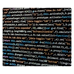 Close Up Code Coding Computer Two Sides Premium Plush Fleece Blanket (small) by Hannah976