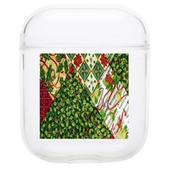 Christmas Quilt Background Soft Tpu Airpods 1/2 Case by Ndabl3x