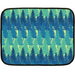 Christmas Trees Pattern Digital Paper Seamless Fleece Blanket (mini) by Ndabl3x