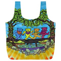 Dancing Bears Grateful Dead Full Print Recycle Bag (xl) by Cendanart