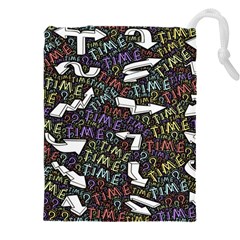Love Hearts Valentine Red Symbol Drawstring Pouch (4xl) by Paksenen