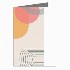 Lines Boho Poster Contemporary Greeting Cards (pkg Of 8) by Bedest