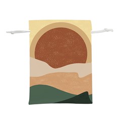 Sunrise Sunset Desert Wall Art Lightweight Drawstring Pouch (m) by Bedest