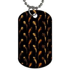 Abstract Art Pattern Warm Colors Dog Tag (one Side) by Ndabl3x