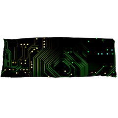 Circuits Circuit Board Green Technology Body Pillow Case Dakimakura (two Sides) by Ndabl3x