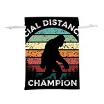 Monster Yeti Social Distance Monkey Lightweight Drawstring Pouch (M) Front