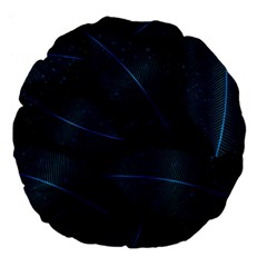 Leaves Nature Large 18  Premium Flano Round Cushions by Cendanart