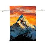 Snow Capped Mountain Himalayas Clouds Landscape Nature Lightweight Drawstring Pouch (XL) Back